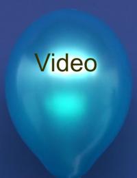 Video: Luftballon Metallic Blau