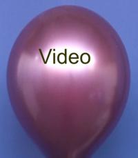 Video: Luftballon Metallic Burgund